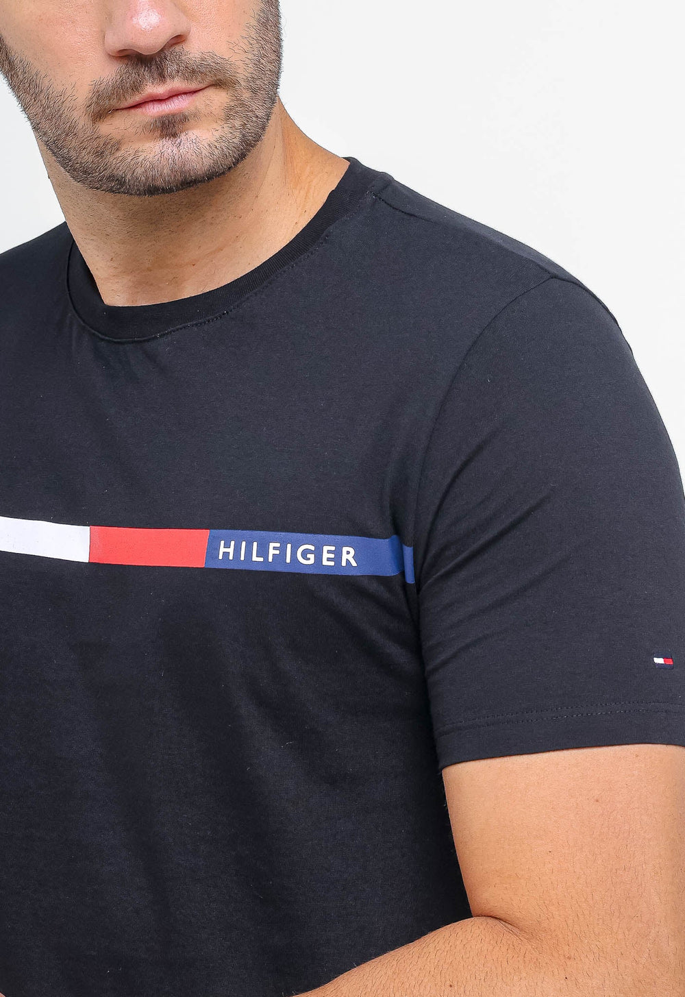 Camiseta Tommy Hilfiger Faixa Tricolor - Live - Henri Store