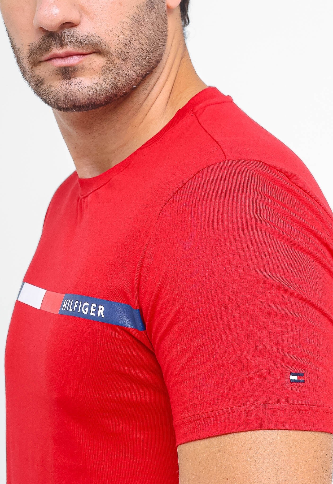 Camiseta Tommy Hilfiger Faixa Tricolor - Live - Henri Store