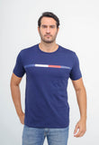 Camiseta Tommy Hilfiger Faixa Tricolor - Live - Henri Store