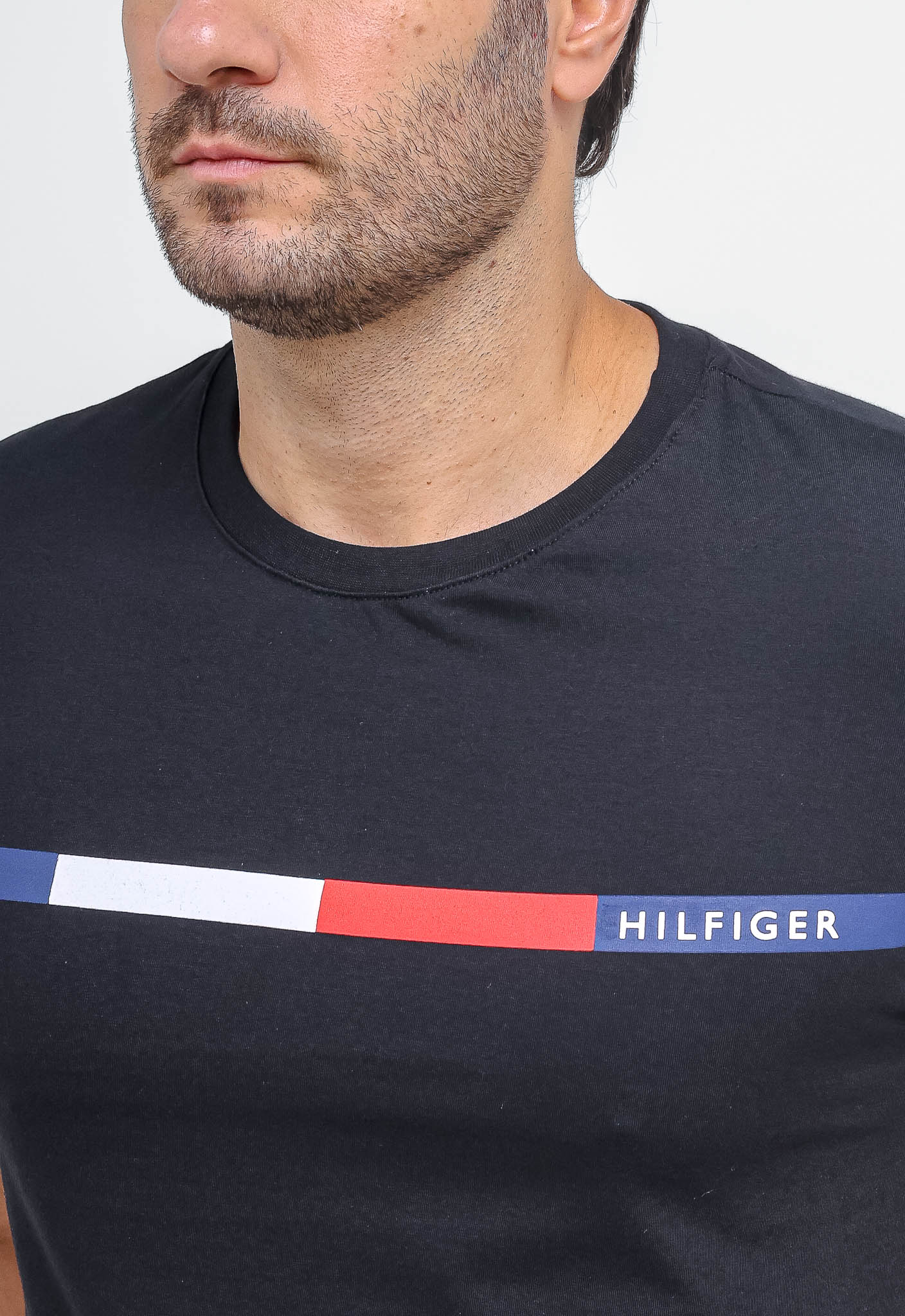 Camiseta Tommy Hilfiger Faixa Tricolor - Live - Henri Store