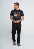 Camiseta Tommy Hilfiger Flag Stripes - Henri Store
