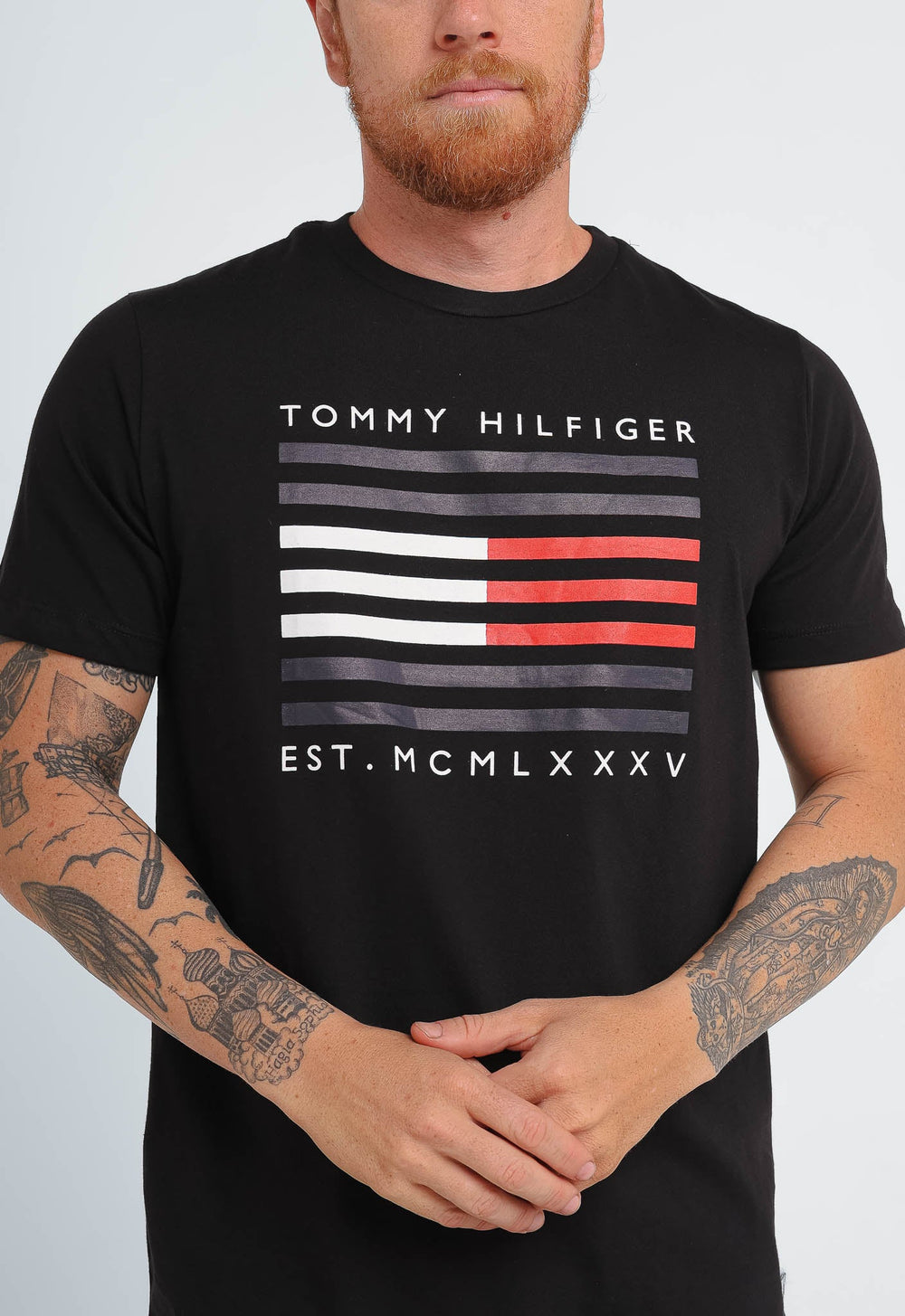 Camiseta Tommy Hilfiger Flag Stripes - Henri Store