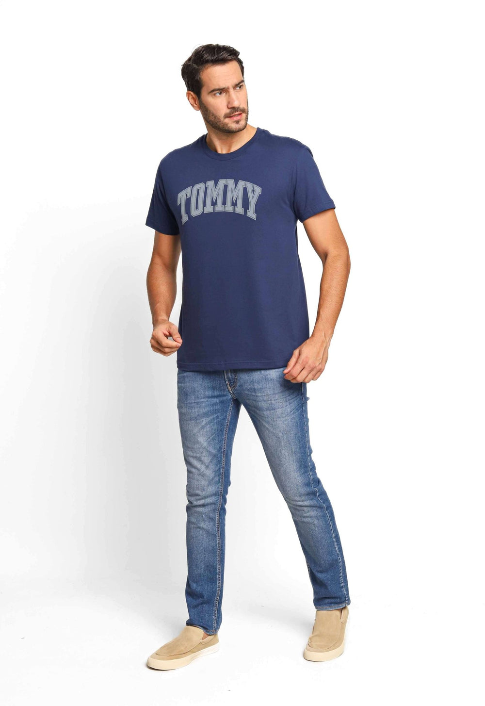 Camiseta Tommy Hilfiger Jeans Center Logo - Sale - Henri Store
