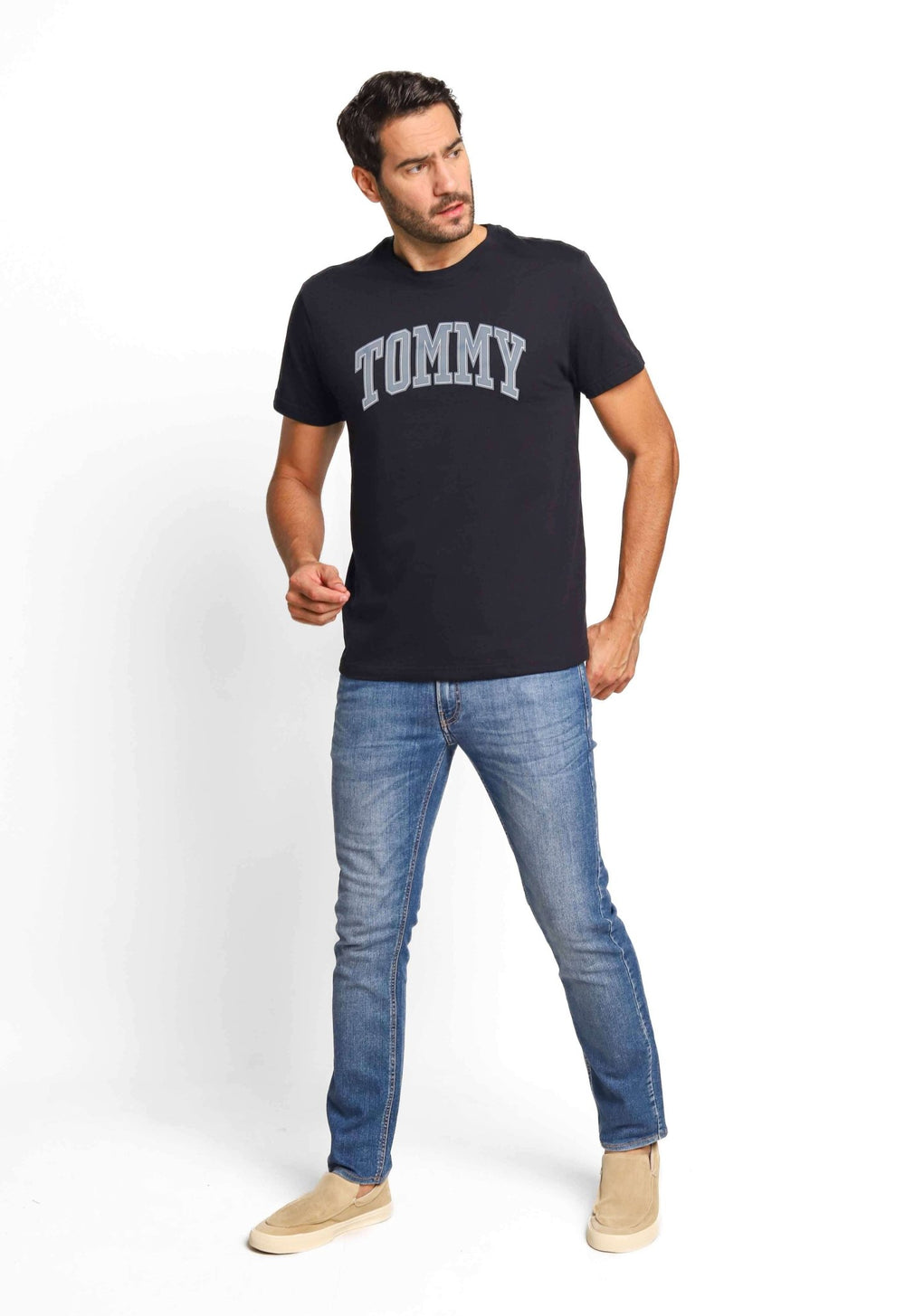 Camiseta Tommy Hilfiger Jeans Center Logo - Sale - Henri Store