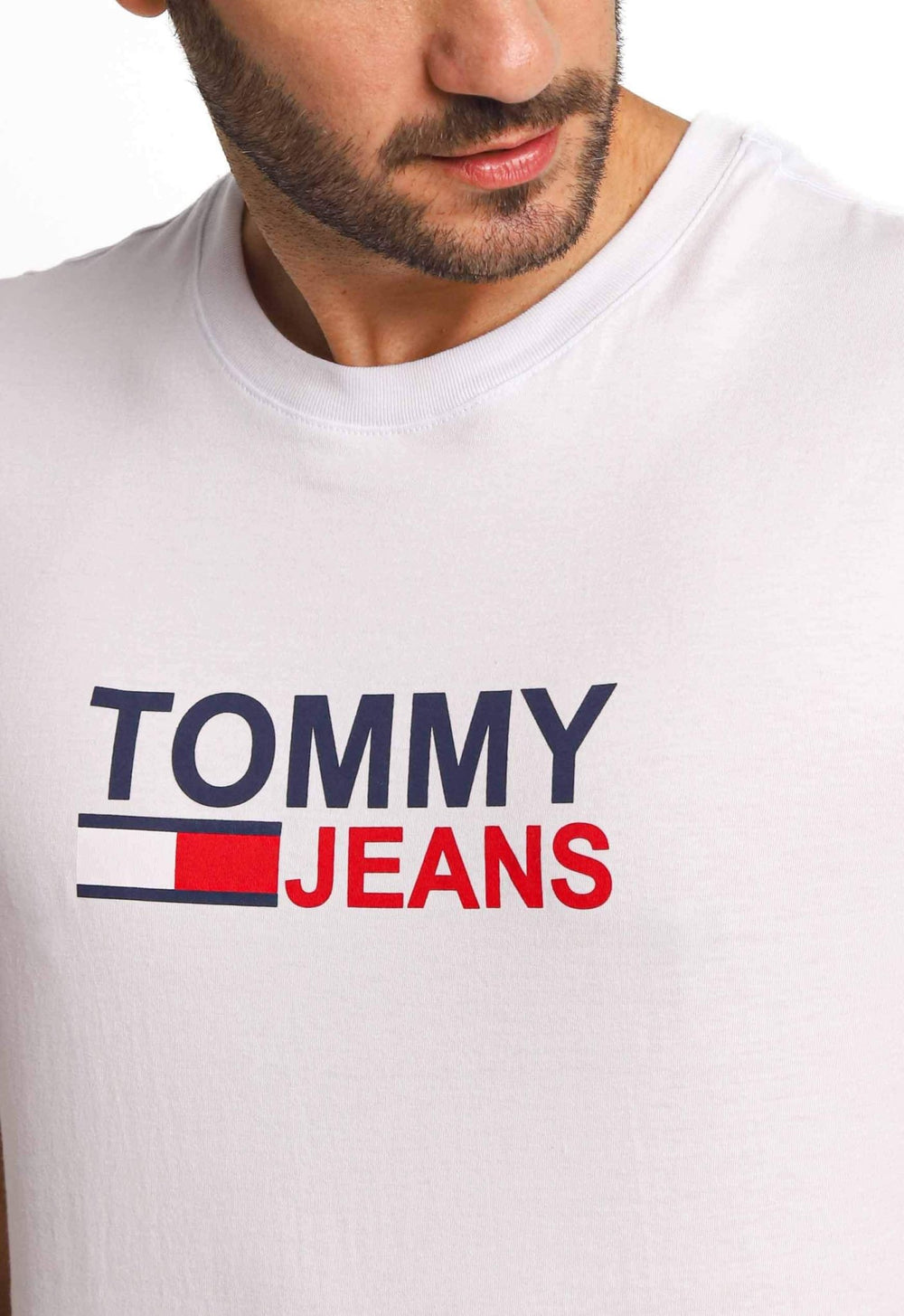 Camiseta Tommy Hilfiger Jeans Logo Central - Sale - Henri Store