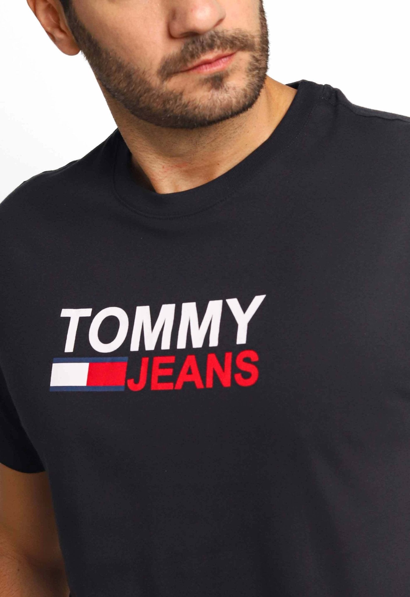 Camiseta Tommy Hilfiger Jeans Logo Central - Sale - Henri Store