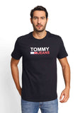 Camiseta Tommy Hilfiger Jeans Logo Central - Sale - Henri Store