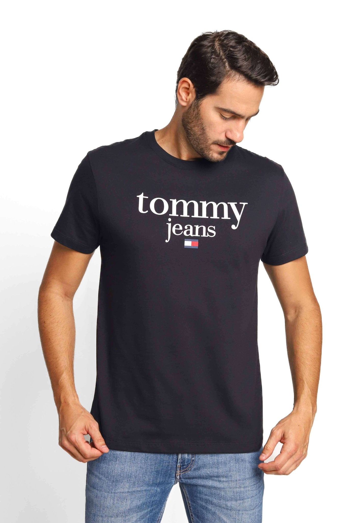 Camiseta Tommy Hilfiger Jeans Logo Central - Sale - Henri Store