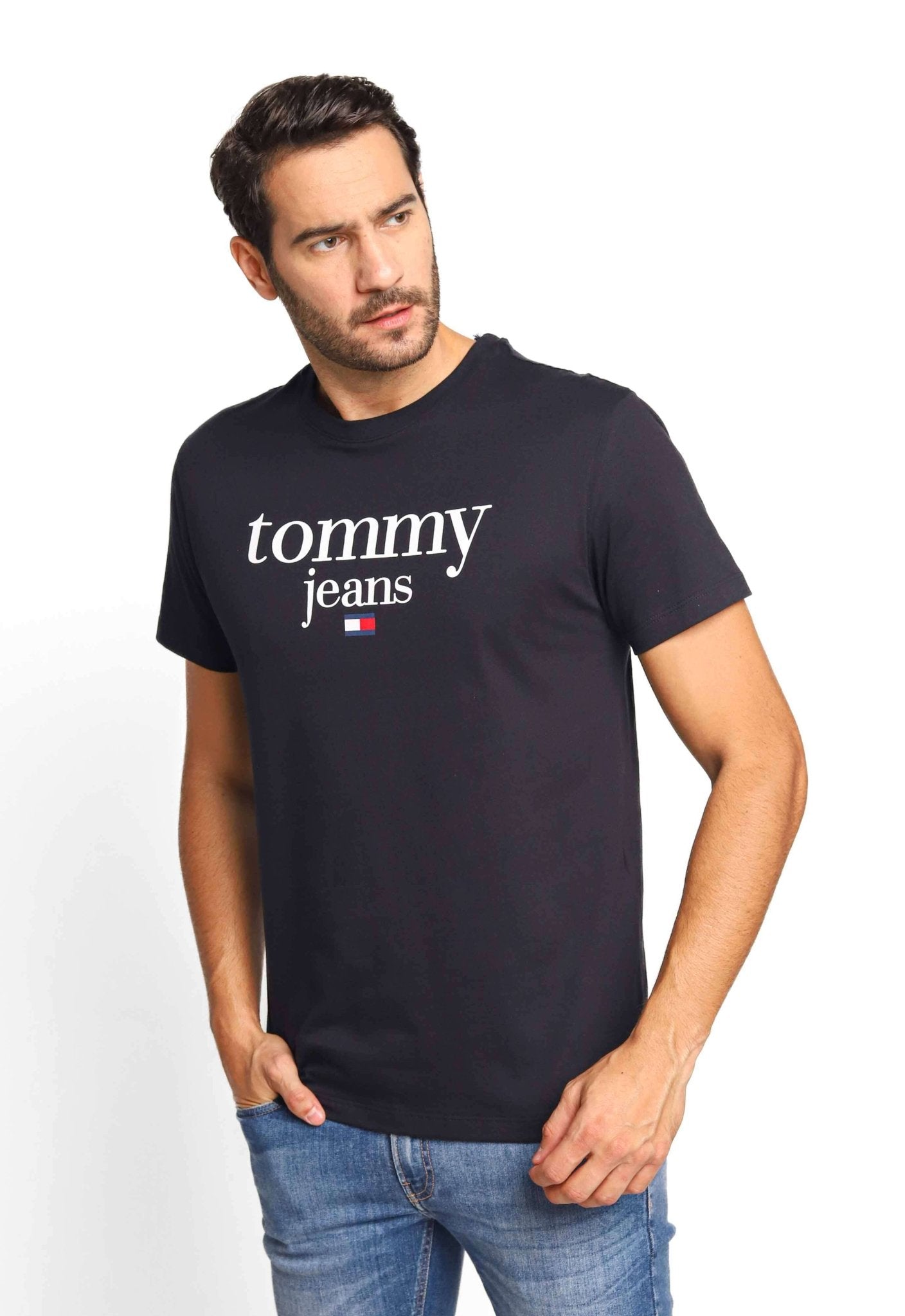 Camiseta Tommy Hilfiger Jeans Logo Central - Sale - Henri Store