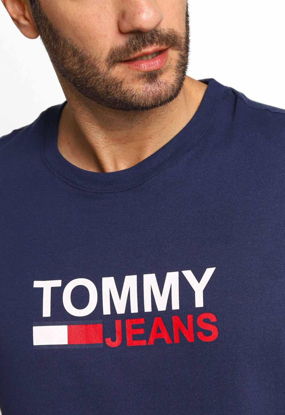 Camiseta Tommy Hilfiger Jeans Logo Central - Sale - Henri Store