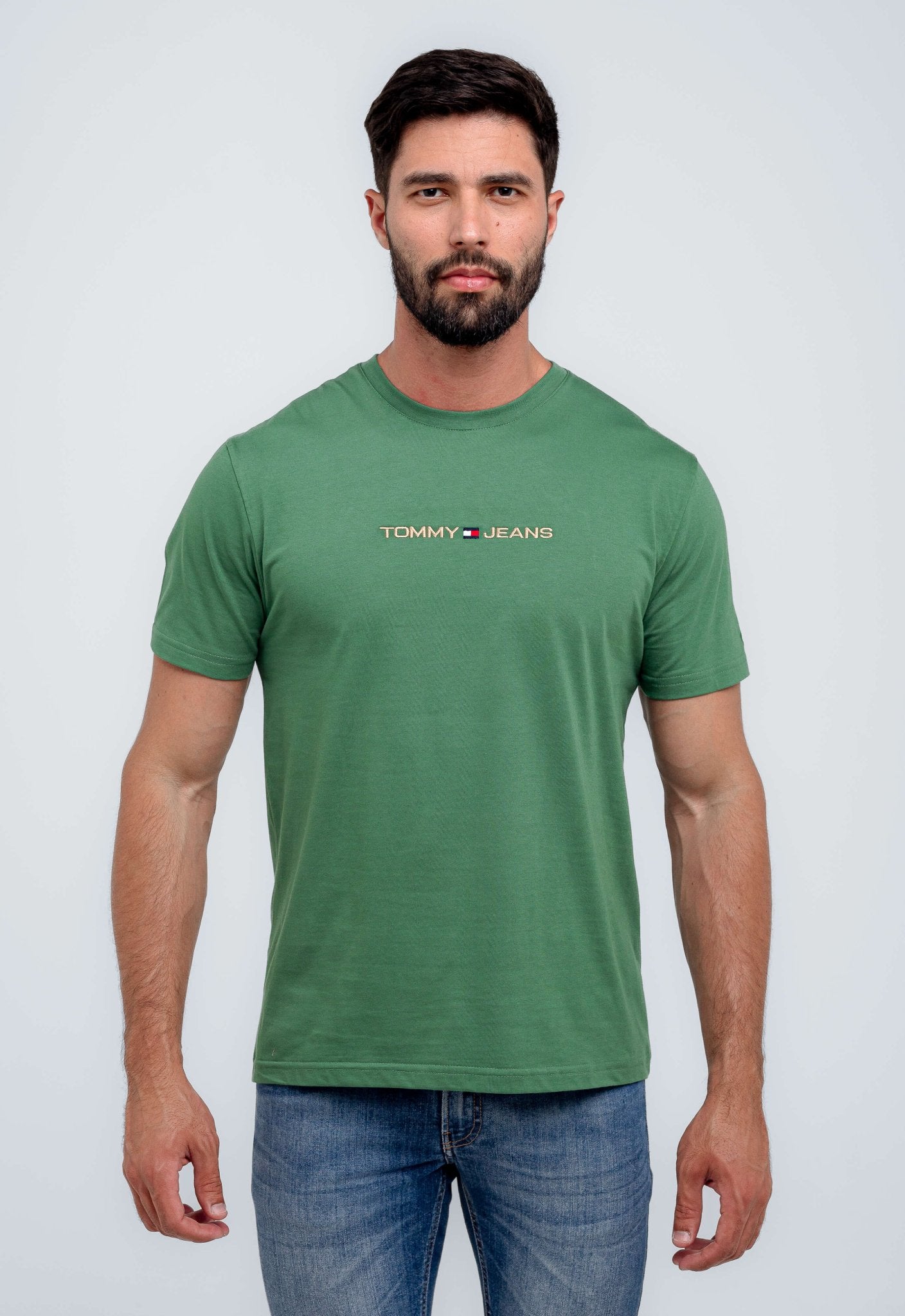 Camiseta Tommy Hilfiger Jeans Logo Central - Henri Store