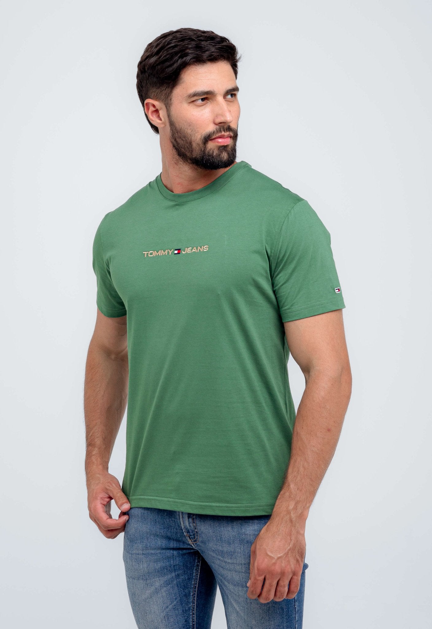 Camiseta Tommy Hilfiger Jeans Logo Central - Henri Store