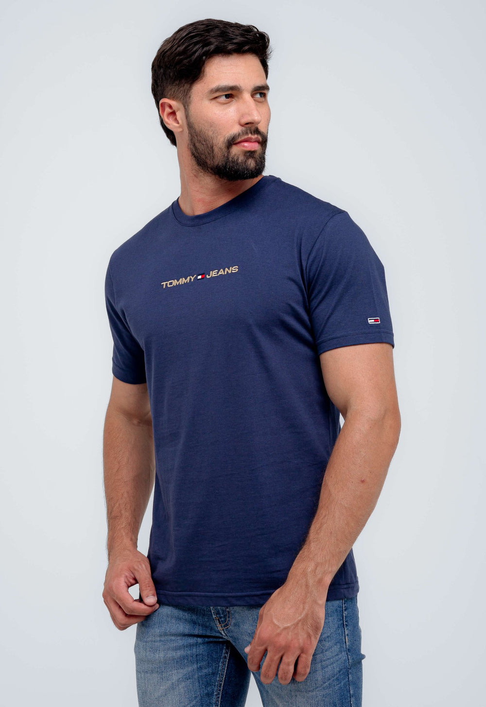 Camiseta Tommy Hilfiger Jeans Logo Central - Henri Store