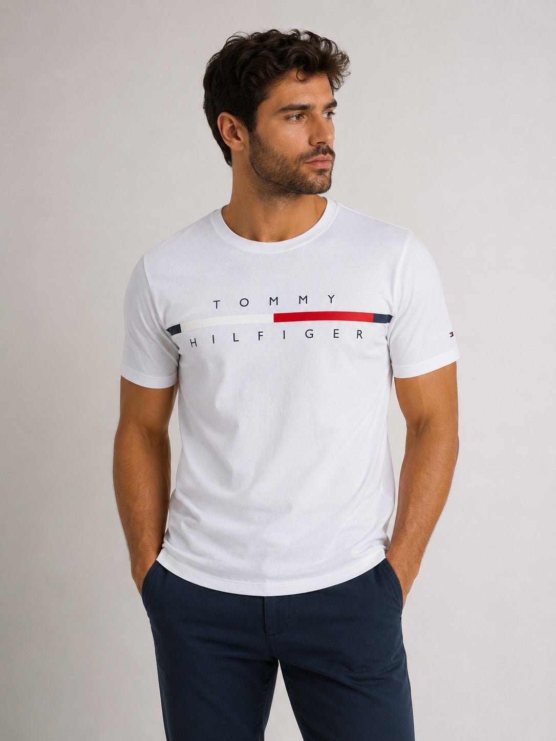Camiseta Tommy Hilfiger List Branca - Henri Store