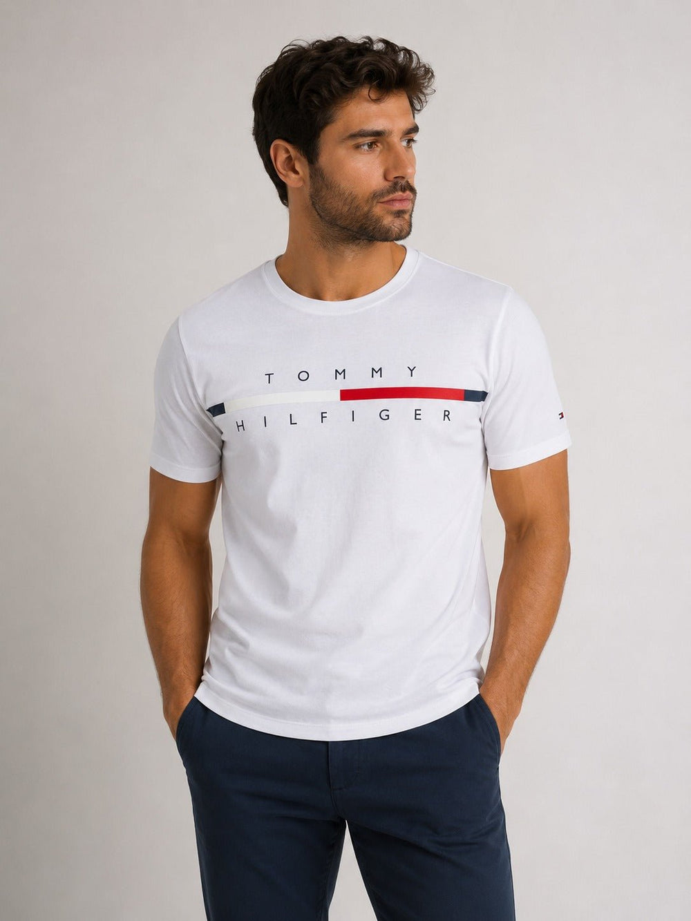 Camiseta Tommy Hilfiger List Branca - Henri Store