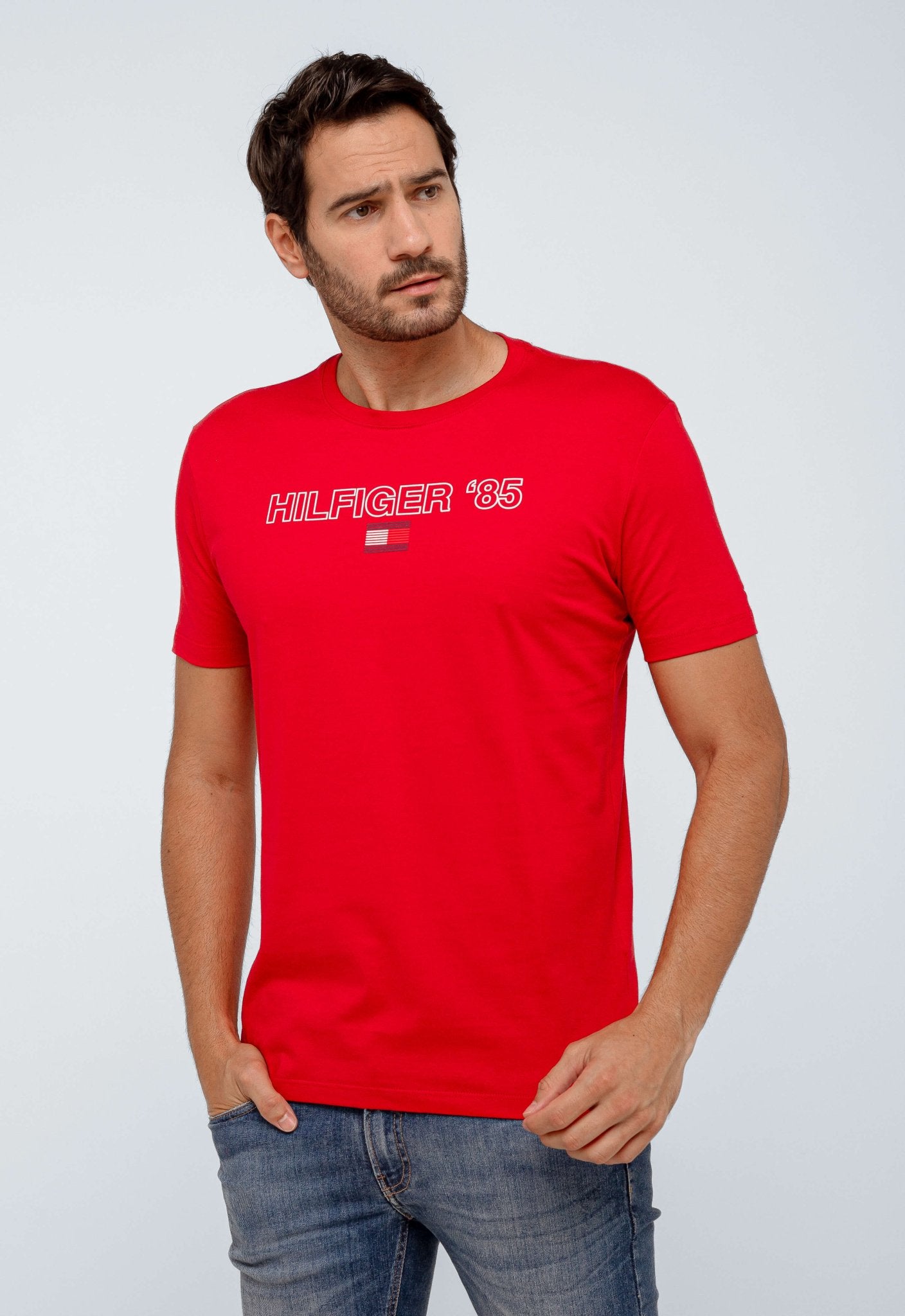 Camiseta Tommy Hilfiger Logo 85 Tee - Henri Store