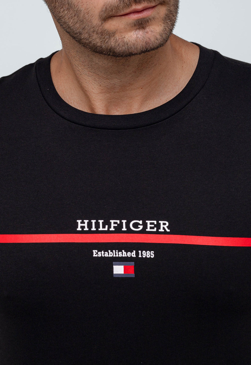 Camiseta Tommy Hilfiger Logo Central Established - Henri Store