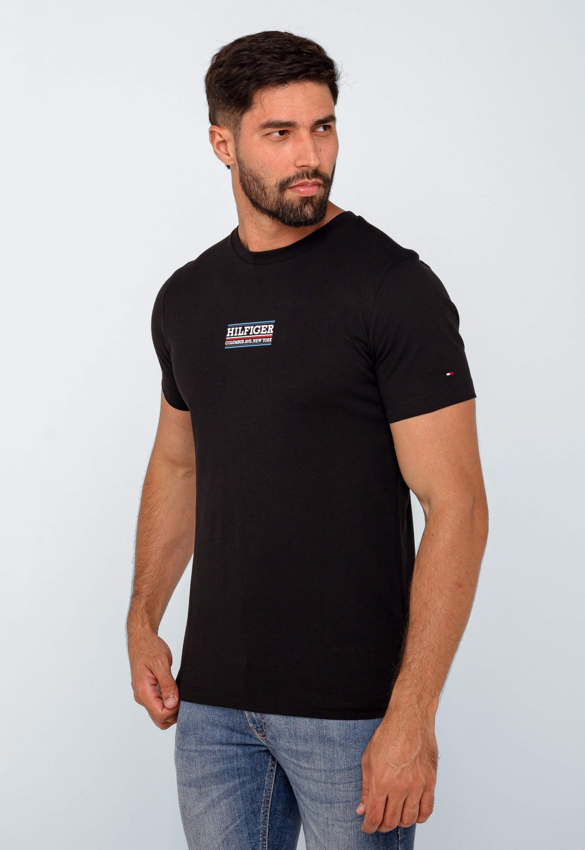 Camiseta Tommy Hilfiger Logo Central Small - Henri Store