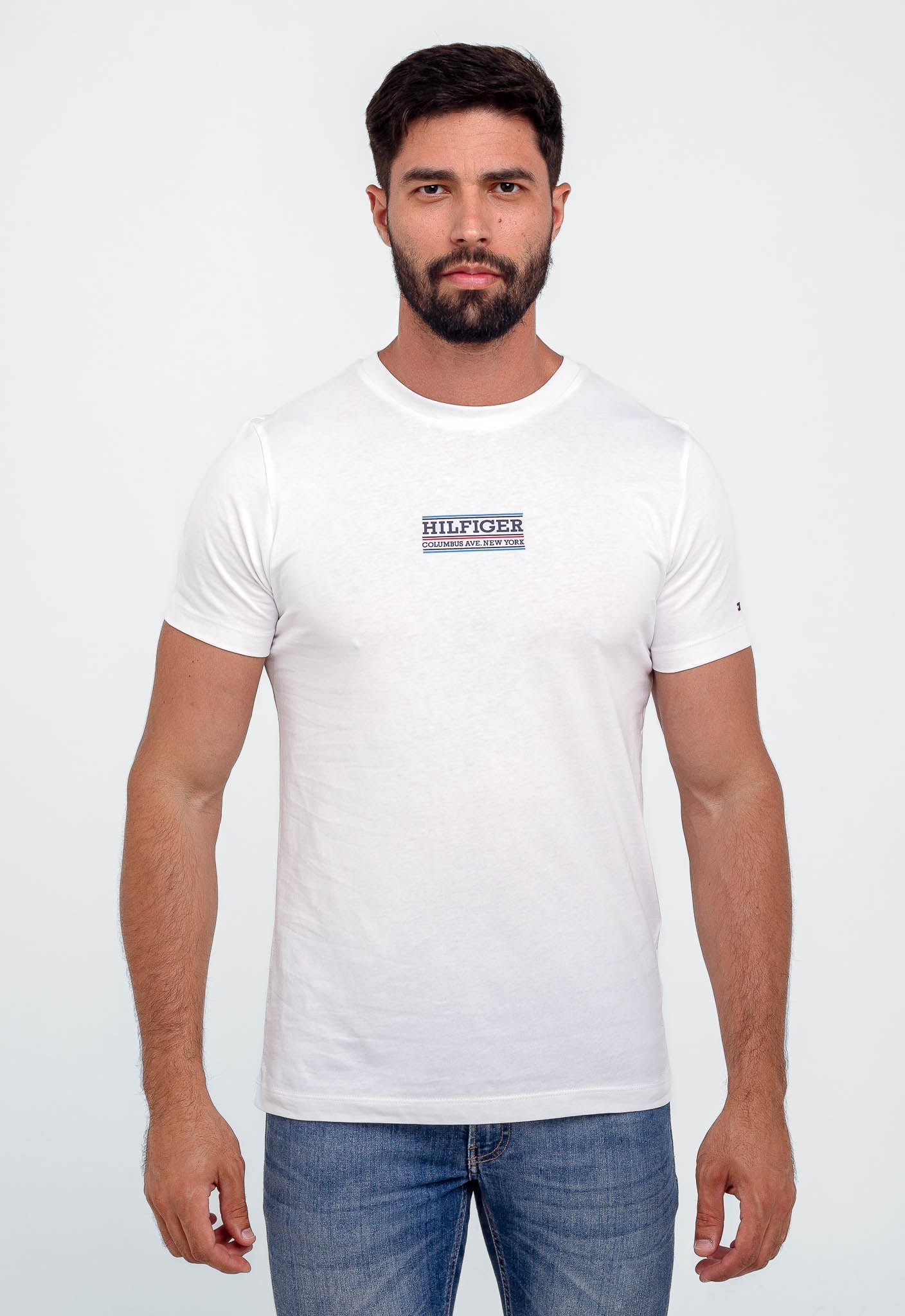 Camiseta Tommy Hilfiger Logo Central Small - Henri Store