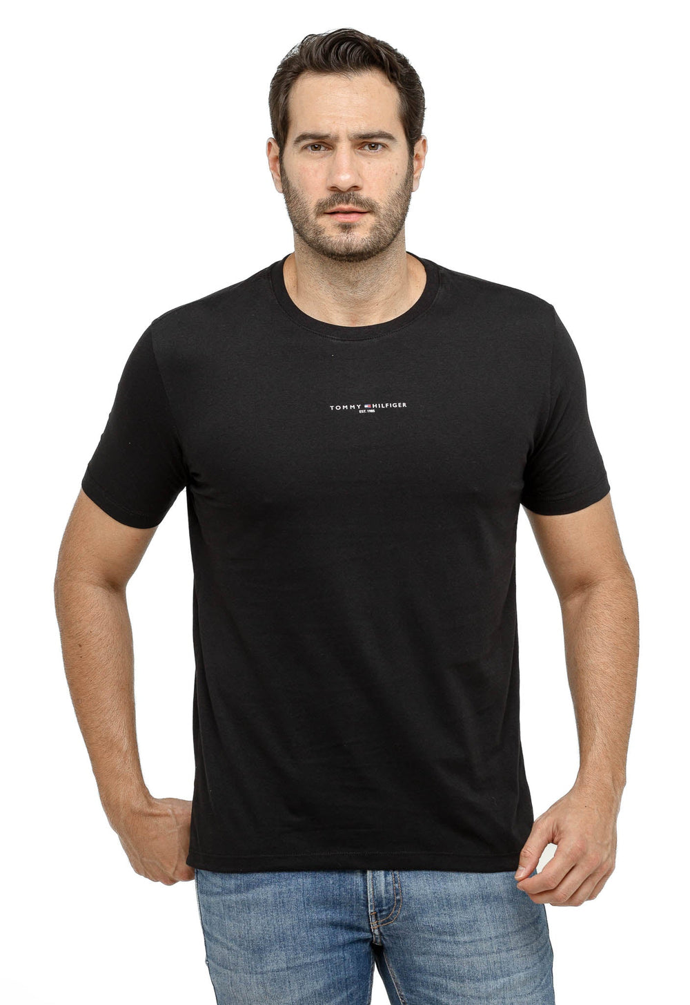 Camiseta Tommy Hilfiger Logo Central Tee - LIVE - Henri Store