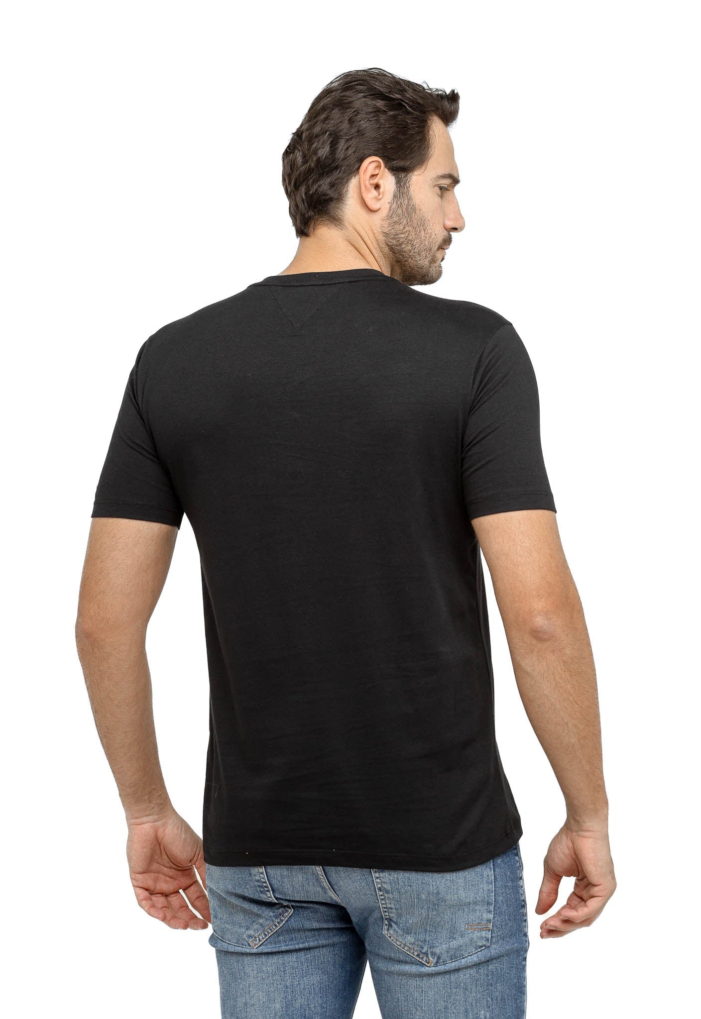 Camiseta Tommy Hilfiger Logo Central Tee - LIVE - Henri Store