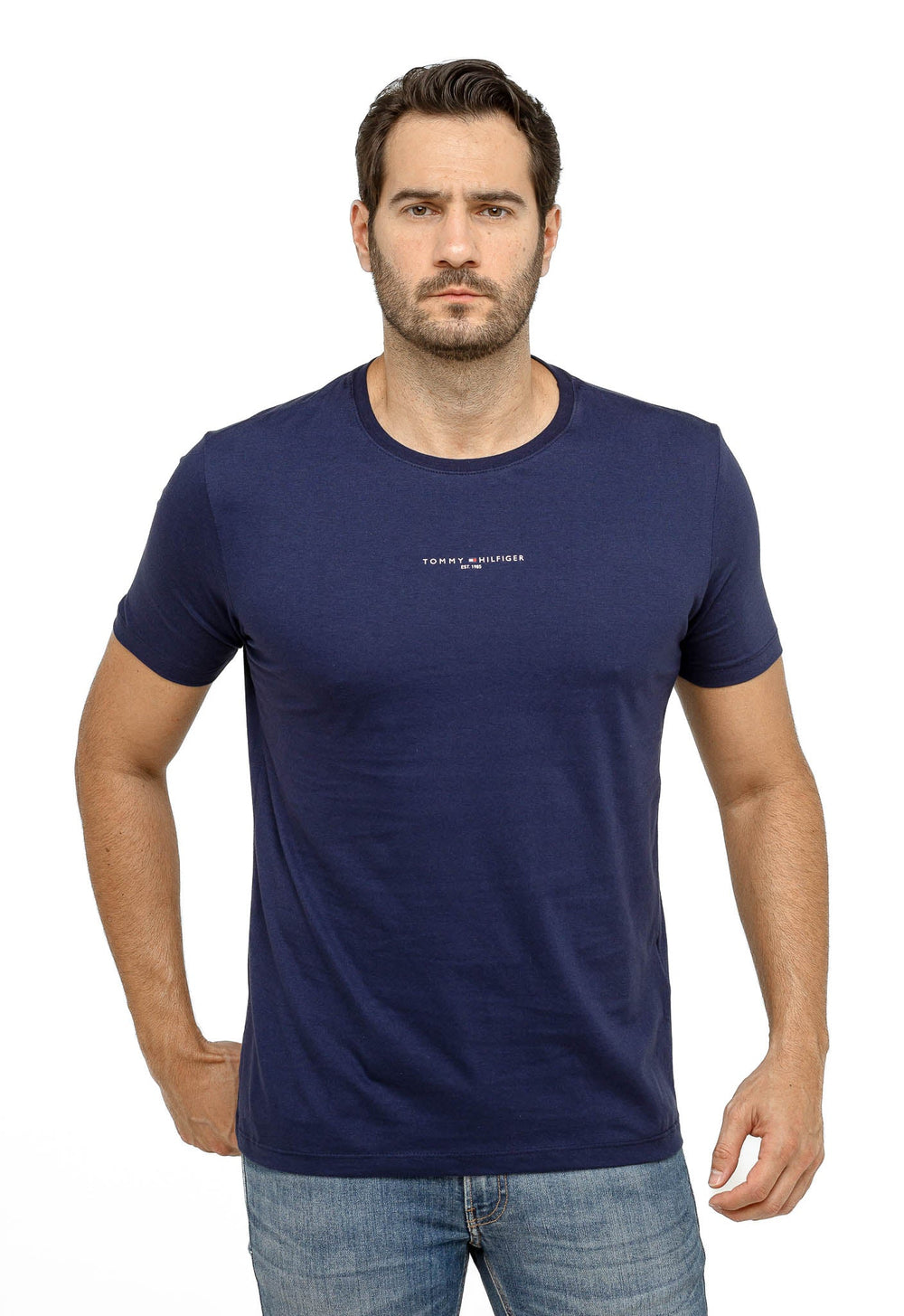 Camiseta Tommy Hilfiger Logo Central Tee - LIVE - Henri Store