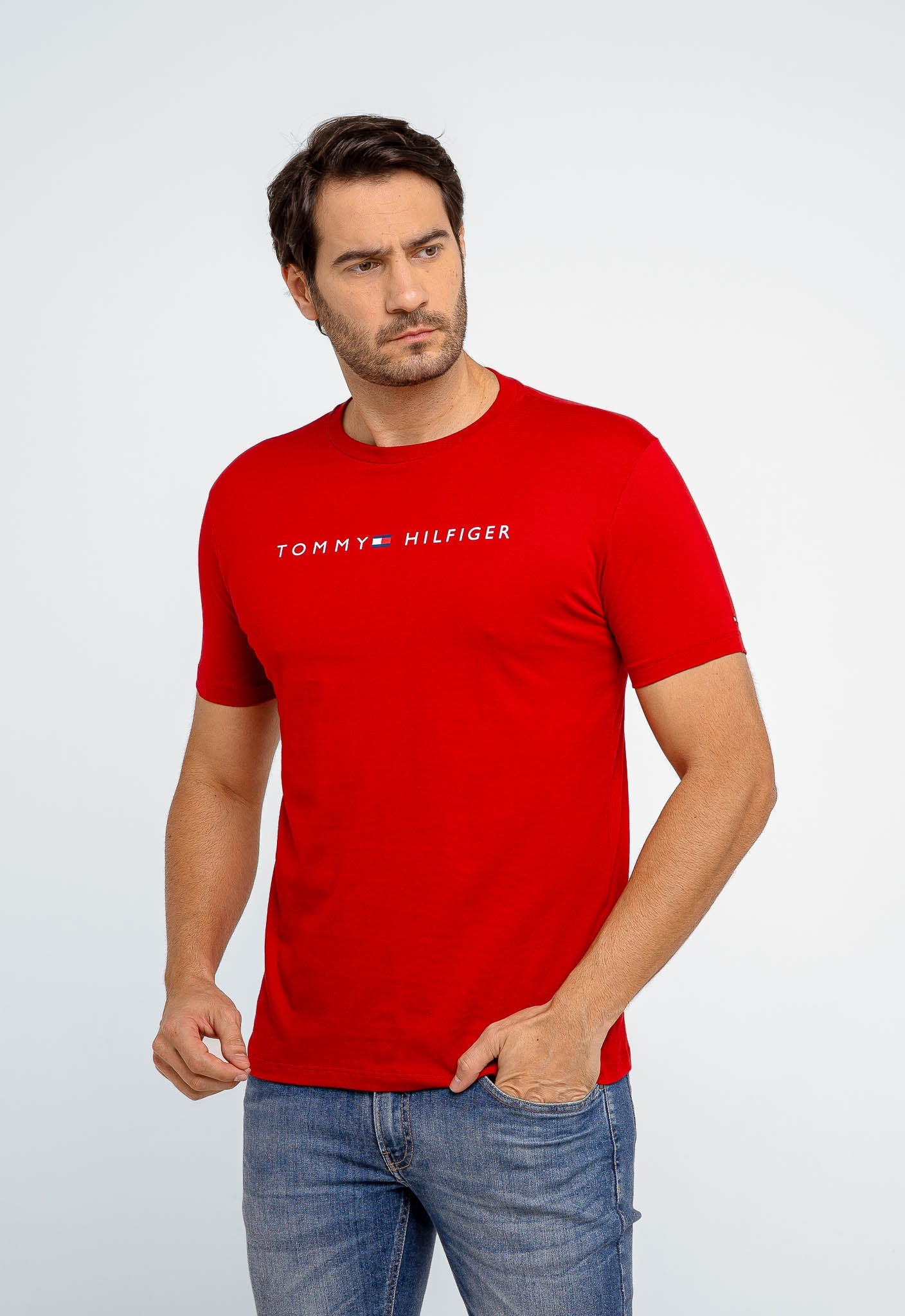 Camiseta Tommy Hilfiger Logo Central - Henri Store