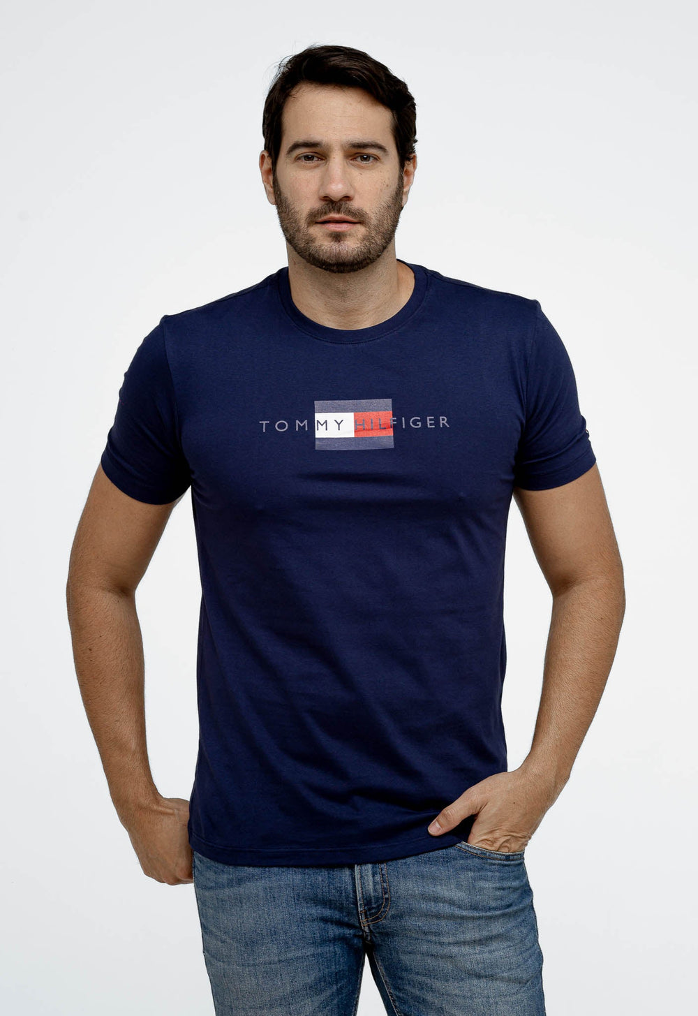 Camiseta Tommy Hilfiger Logo Central - Henri Store