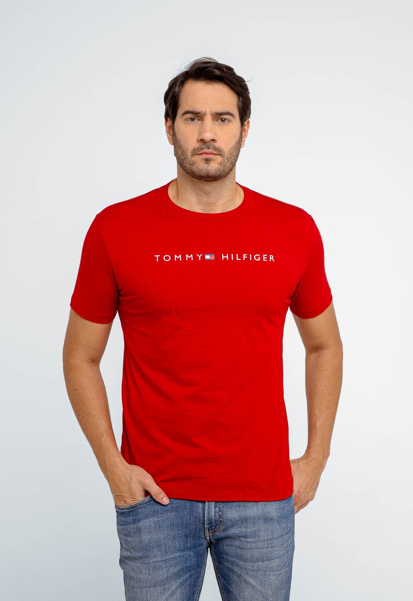 Camiseta Tommy Hilfiger Logo Central - Henri Store