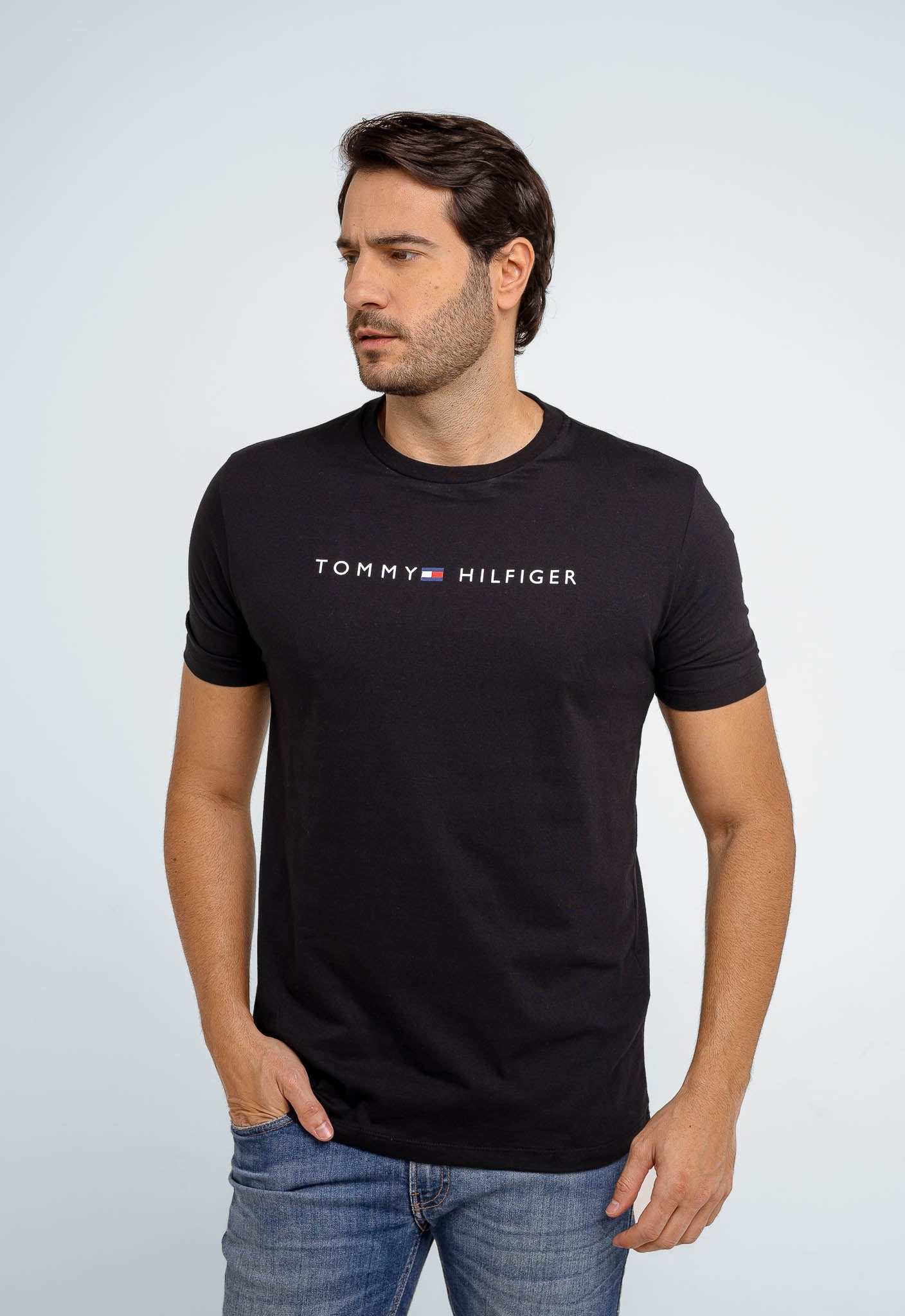 Camiseta Tommy Hilfiger Logo Central - Henri Store