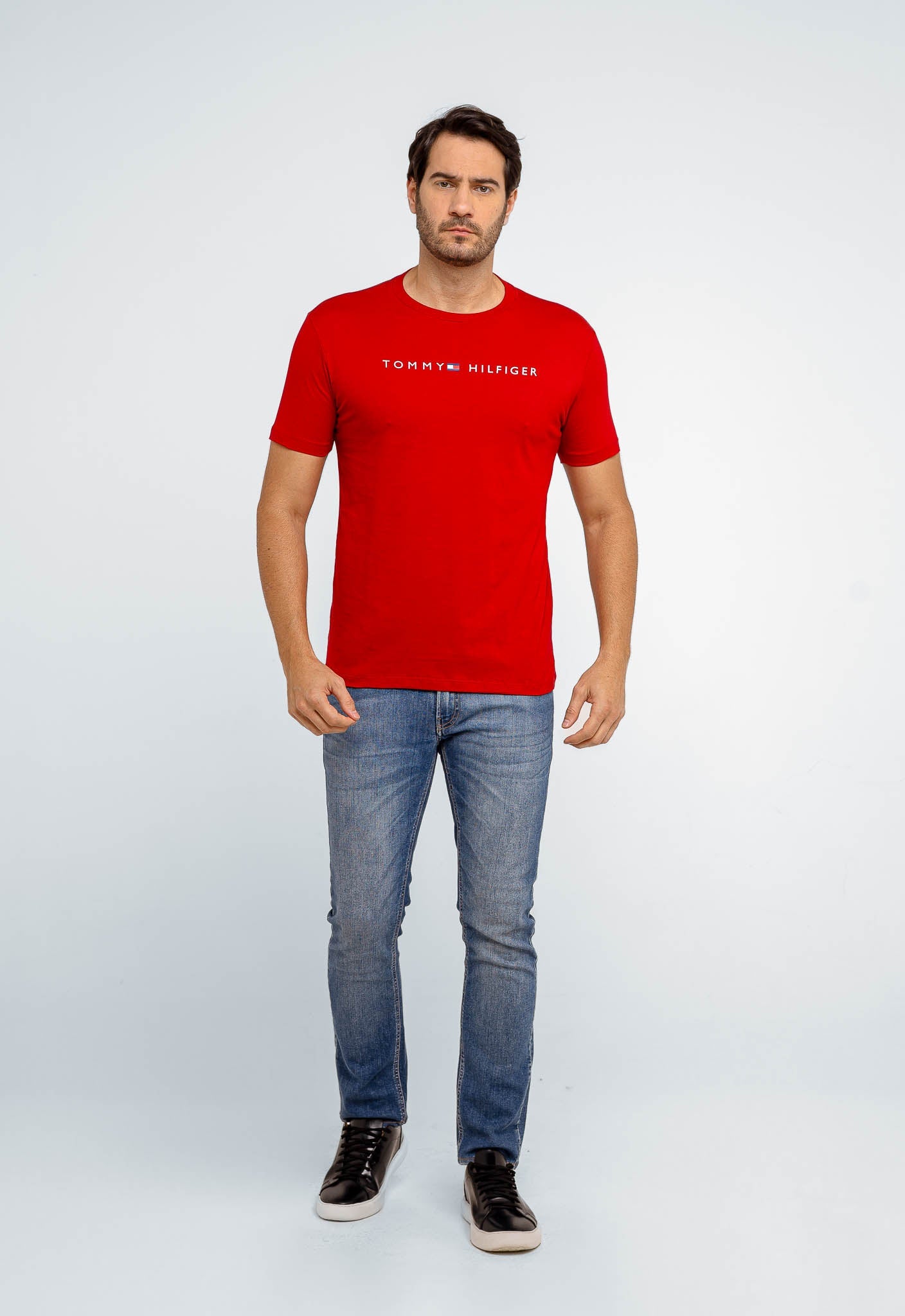 Camiseta Tommy Hilfiger Logo Central - Henri Store