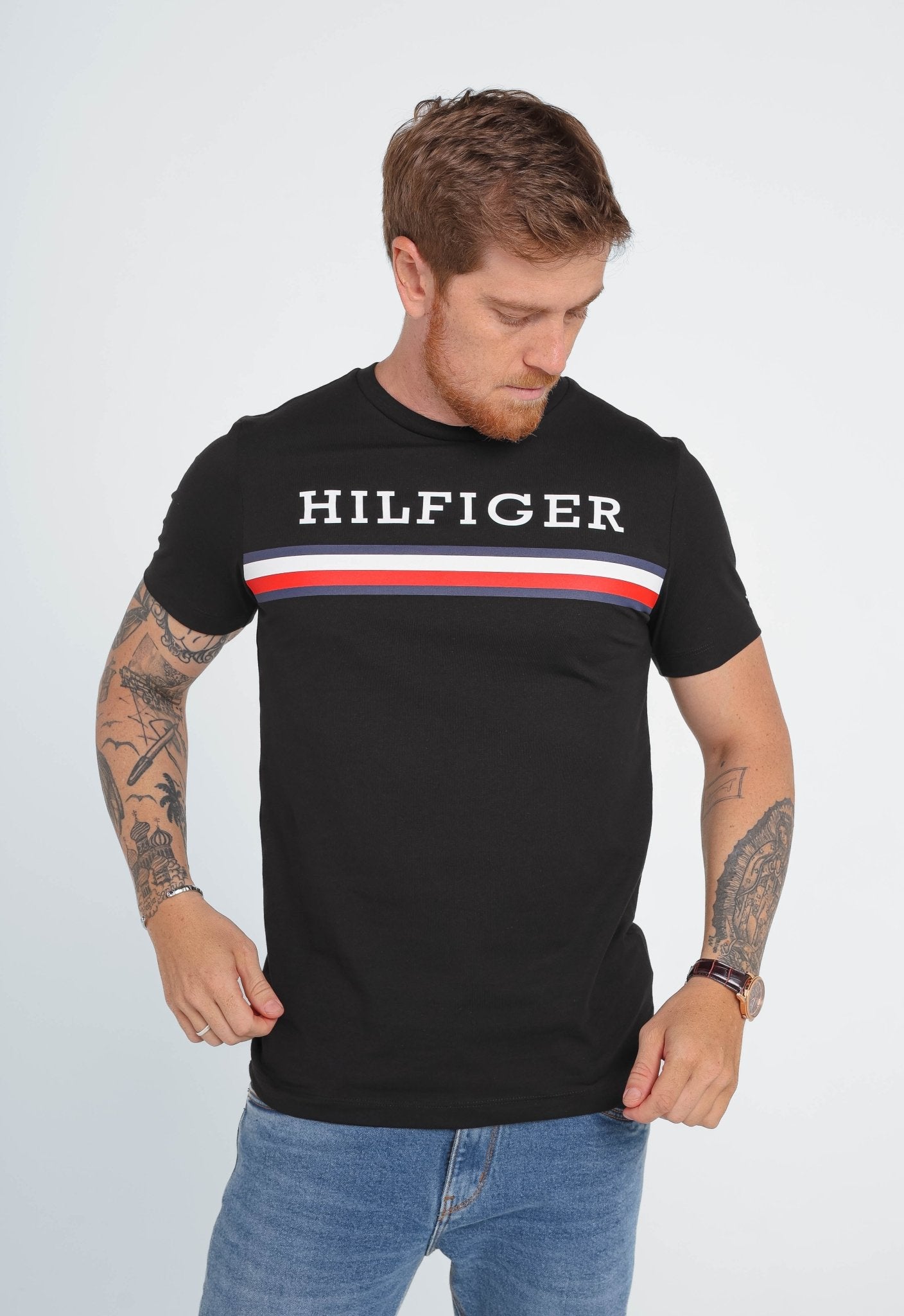 Camiseta Tommy Hilfiger Logo Centralizer - Henri Store