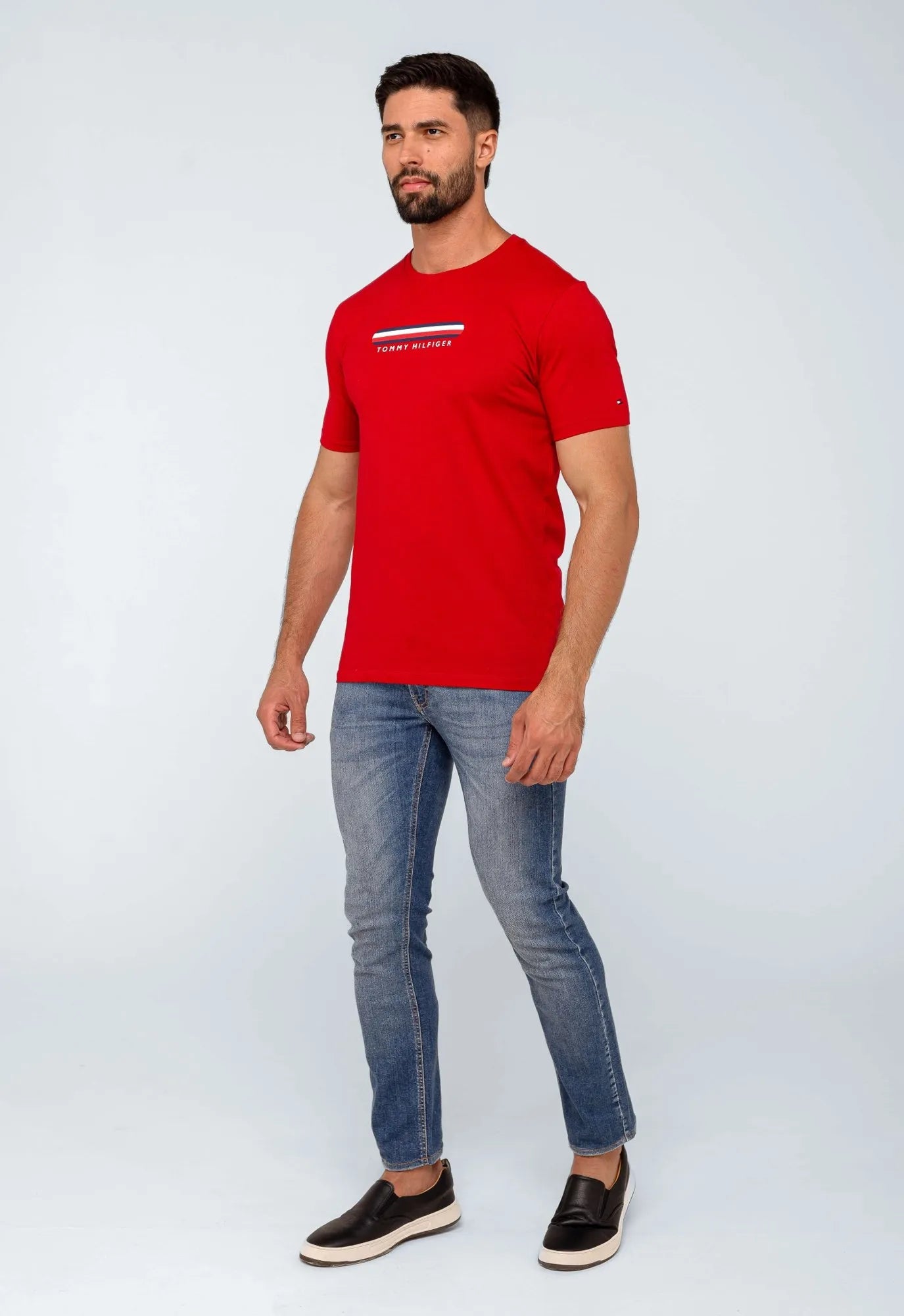 Camiseta Tommy Hilfiger Logo em Relevo - Henri Store