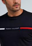 Camiseta Tommy Hilfiger Logo Faixa Colorida - Henri Store