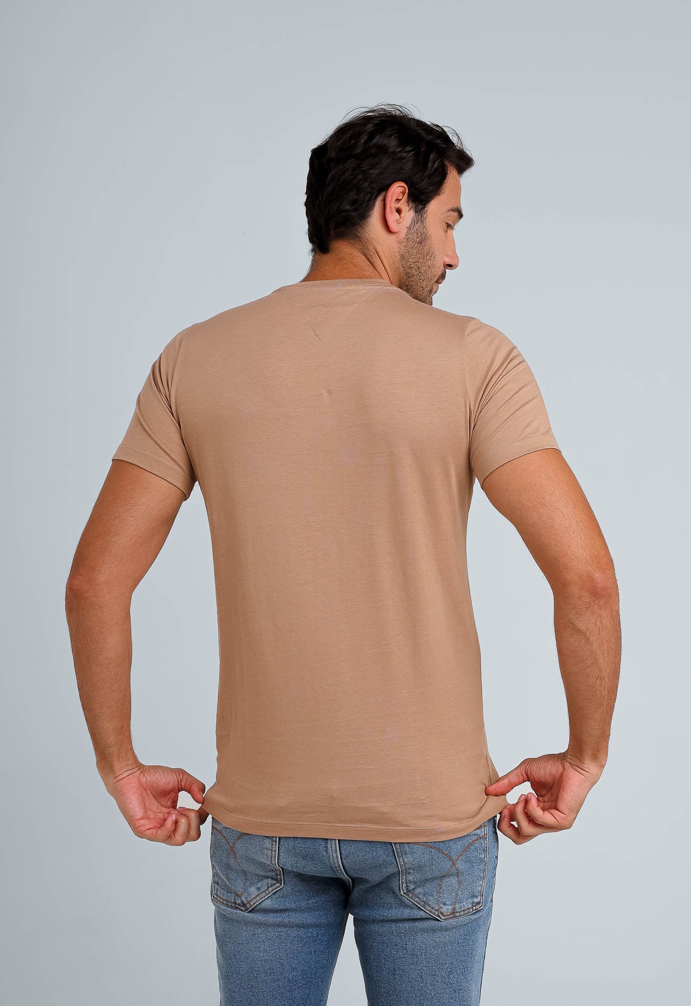 Camiseta Tommy Hilfiger Logo Faixa Colorida - Henri Store
