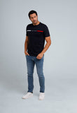 Camiseta Tommy Hilfiger Logo Faixa Colorida - Henri Store