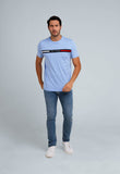 Camiseta Tommy Hilfiger Logo Faixa Colorida - Henri Store
