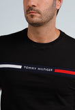 Camiseta Tommy Hilfiger Logo Faixa Colorida - Henri Store