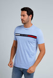 Camiseta Tommy Hilfiger Logo Faixa Colorida - Henri Store