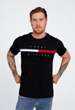 Camiseta Tommy Hilfiger Logo Faixa Tricolor - Henri Store