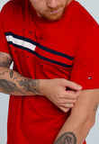 Camiseta Tommy Hilfiger Logo Faixa Tricolor - Henri Store