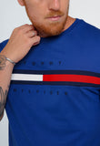 Camiseta Tommy Hilfiger Logo Faixa Tricolor - Henri Store