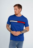 Camiseta Tommy Hilfiger Logo Faixa Tricolor - Henri Store
