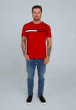 Camiseta Tommy Hilfiger Logo Faixa Tricolor - Henri Store