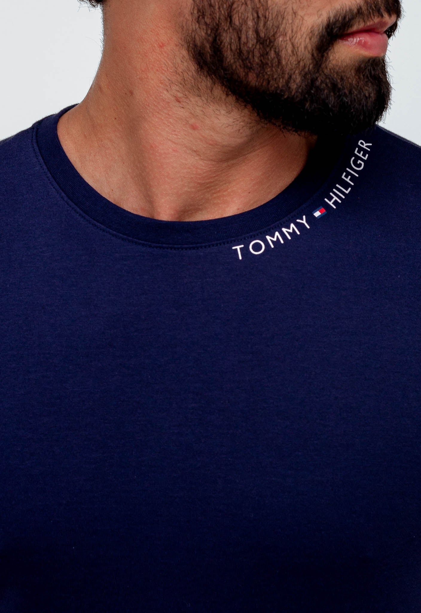 Camiseta Tommy Hilfiger Logo Gola - Henri Store