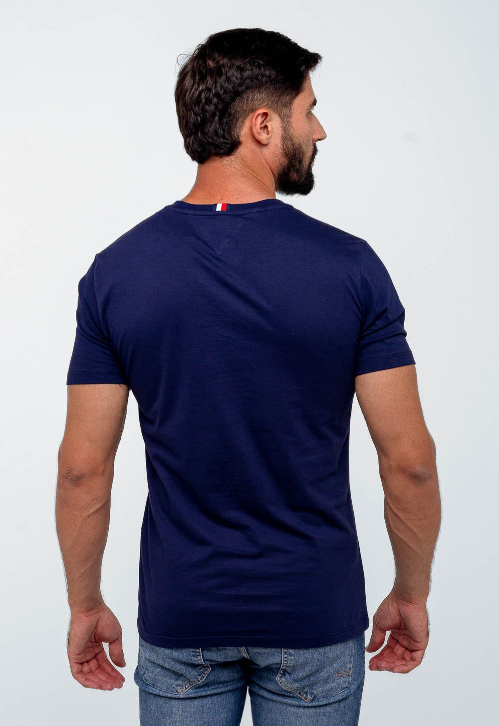 Camiseta Tommy Hilfiger Logo Gola - Henri Store