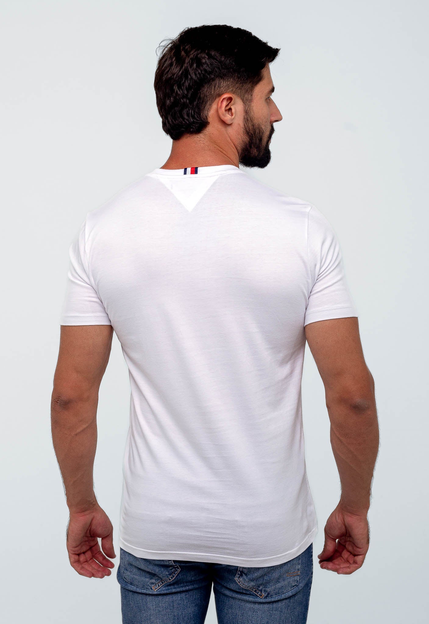 Camiseta Tommy Hilfiger Logo Gola - Henri Store