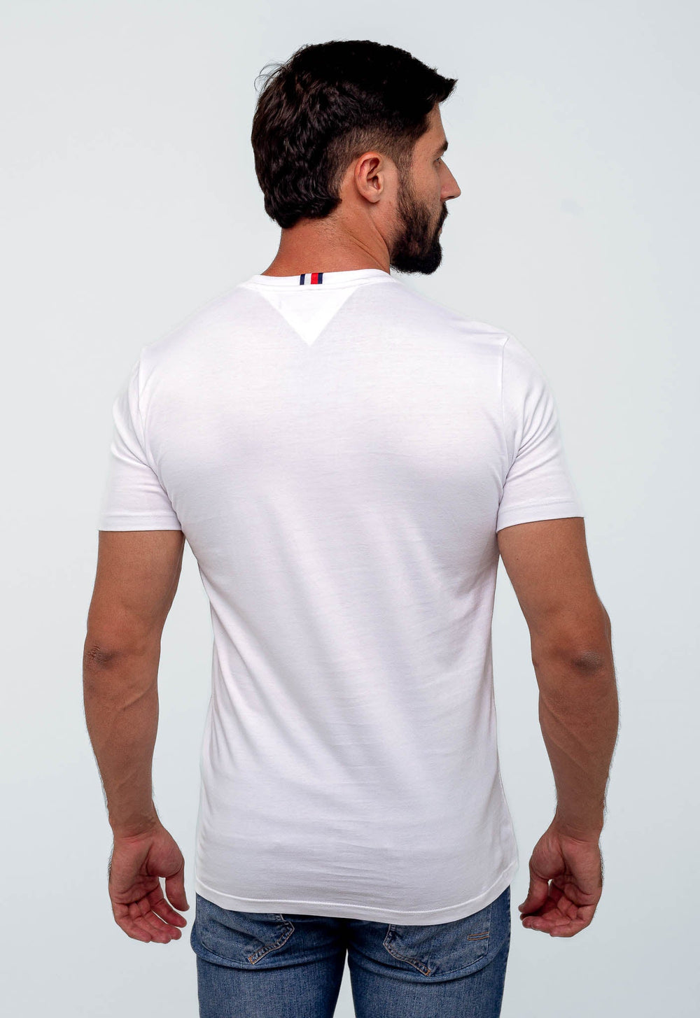 Camiseta Tommy Hilfiger Logo Gola - Henri Store