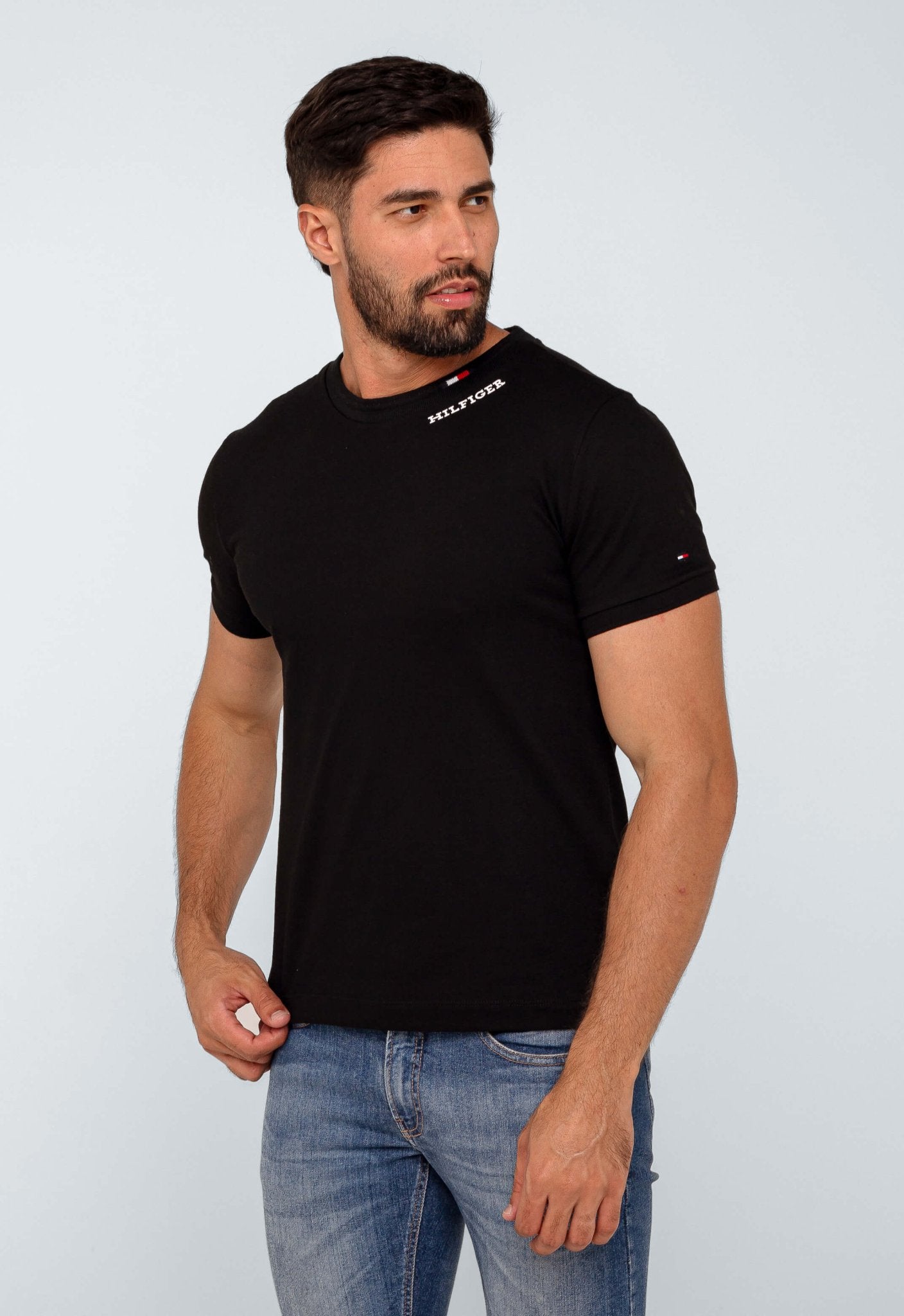 Camiseta Tommy Hilfiger Logo Linear - Henri Store