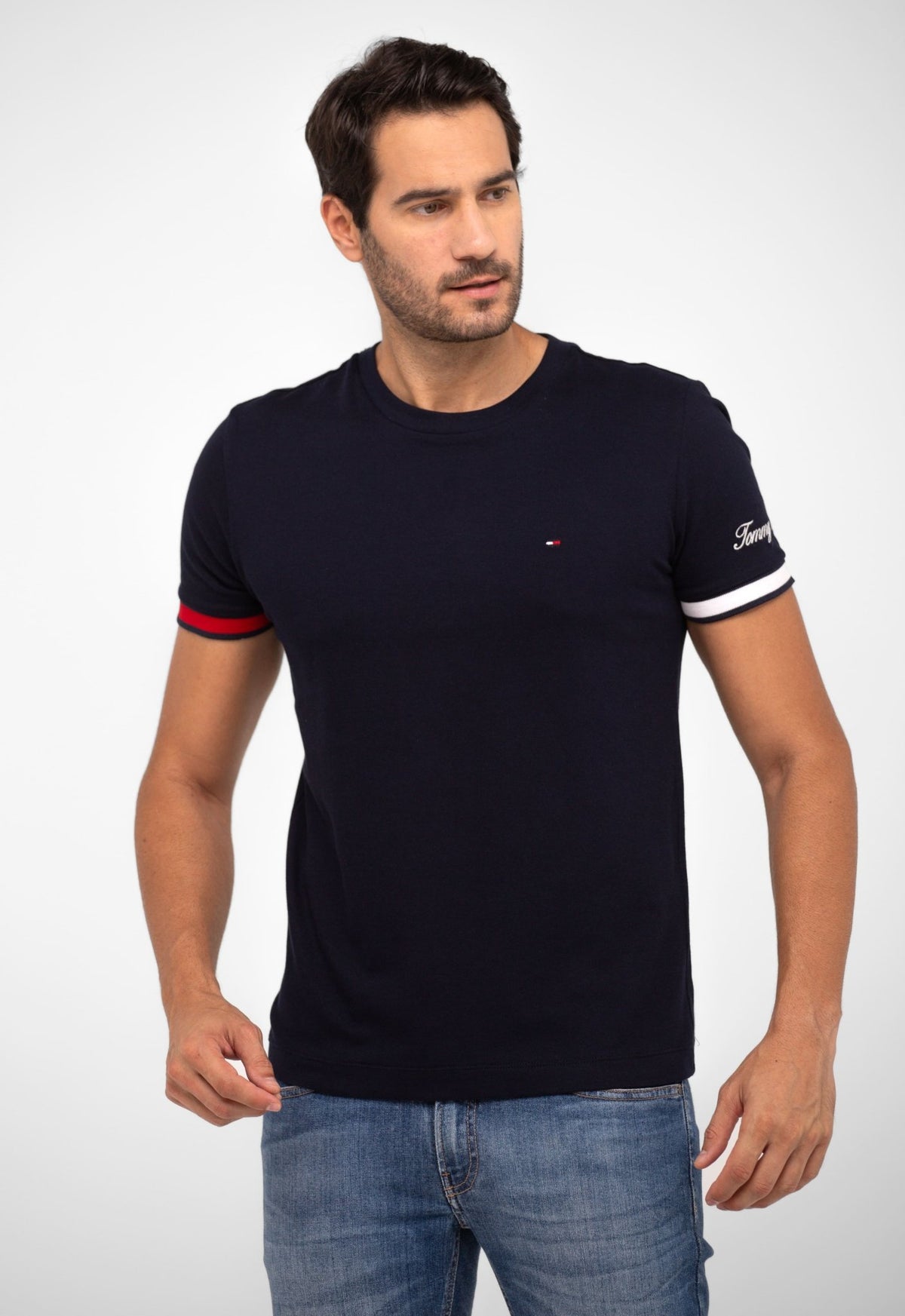 Camiseta Tommy Hilfiger Logo Manga - Henri Store
